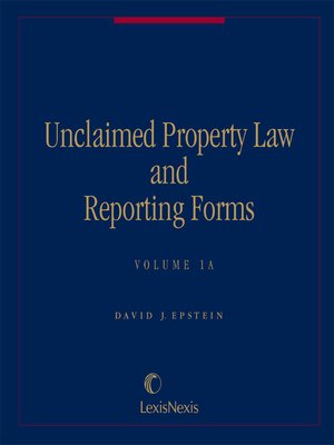 cover image of Unclaimed Property Law and Reporting Forms